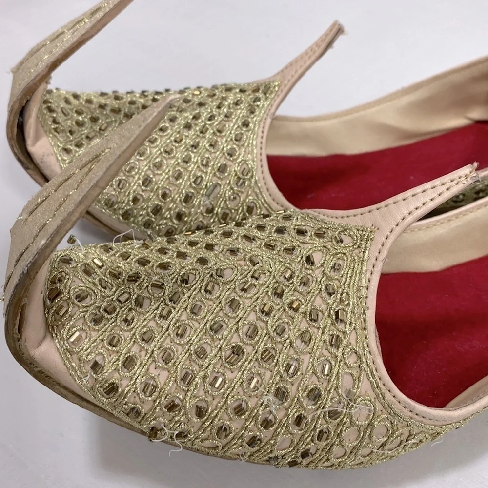 Curled toe / Aladdin style mojri jutti shoes - Picture 2 of 16